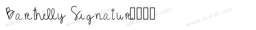Barethelly Signature字体转换
